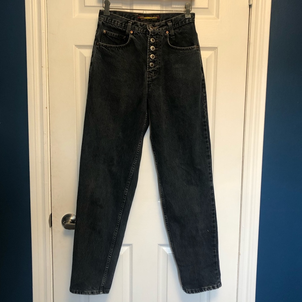 Vintage Black wash Ikeda utility jeans  MT-L-406A